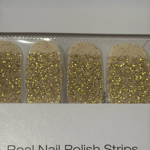 Color Street Other - NWT Color Street "Golden Girly" Gold Glitter Nail Strips